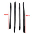 4X Black Front Bumper Splitter Fin Spoiler Canard for Mercedes Benz C-Class (2022–2023)