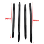 4X Black Front Bumper Splitter Fin Spoiler Canard for Mercedes Benz C-Class (2022–2023)