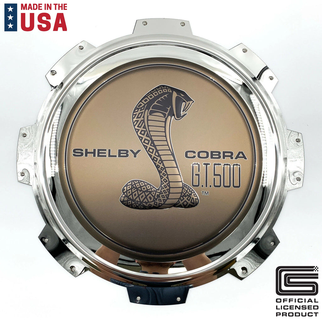 Gas Cap Emblem Logo Metal Sign Licensed for Ford Shelby Mustang GT500 (1967–1967)
