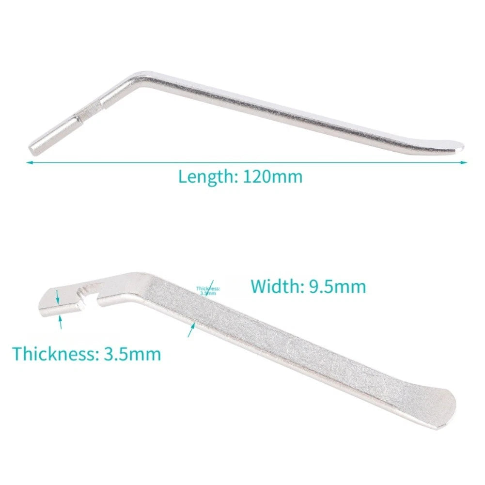 3-Piece Tire Levers for Inner Tube Service (Nickel Plated Stainless Steel)