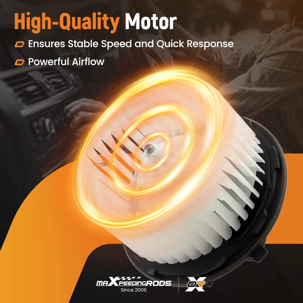 A/C Heater Blower Motor with Fan for Silverado Suburban Tahoe Avalanche (2000–2014)
