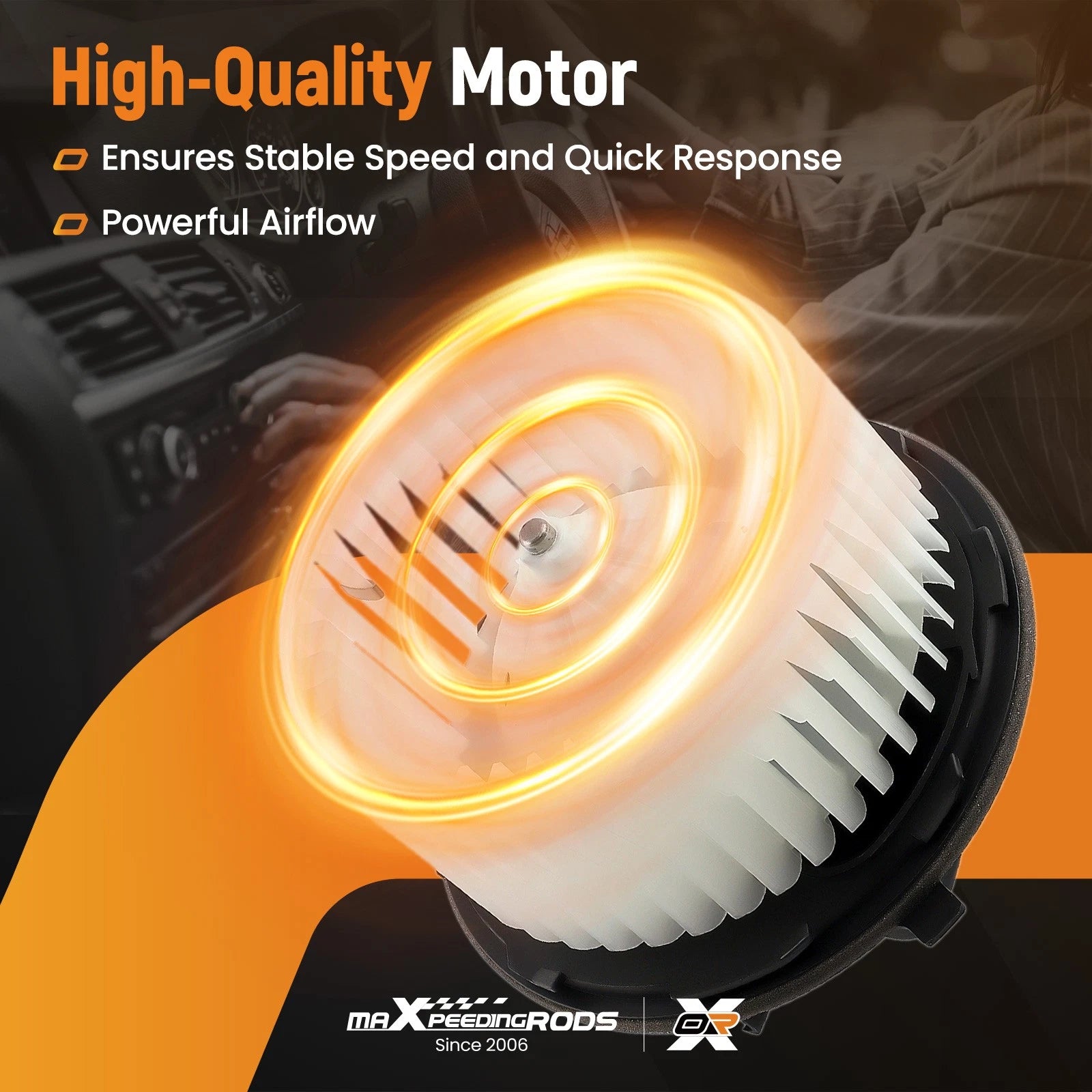 A/C Heater Blower Motor with Fan for Silverado Suburban Tahoe Avalanche (2000–2014)