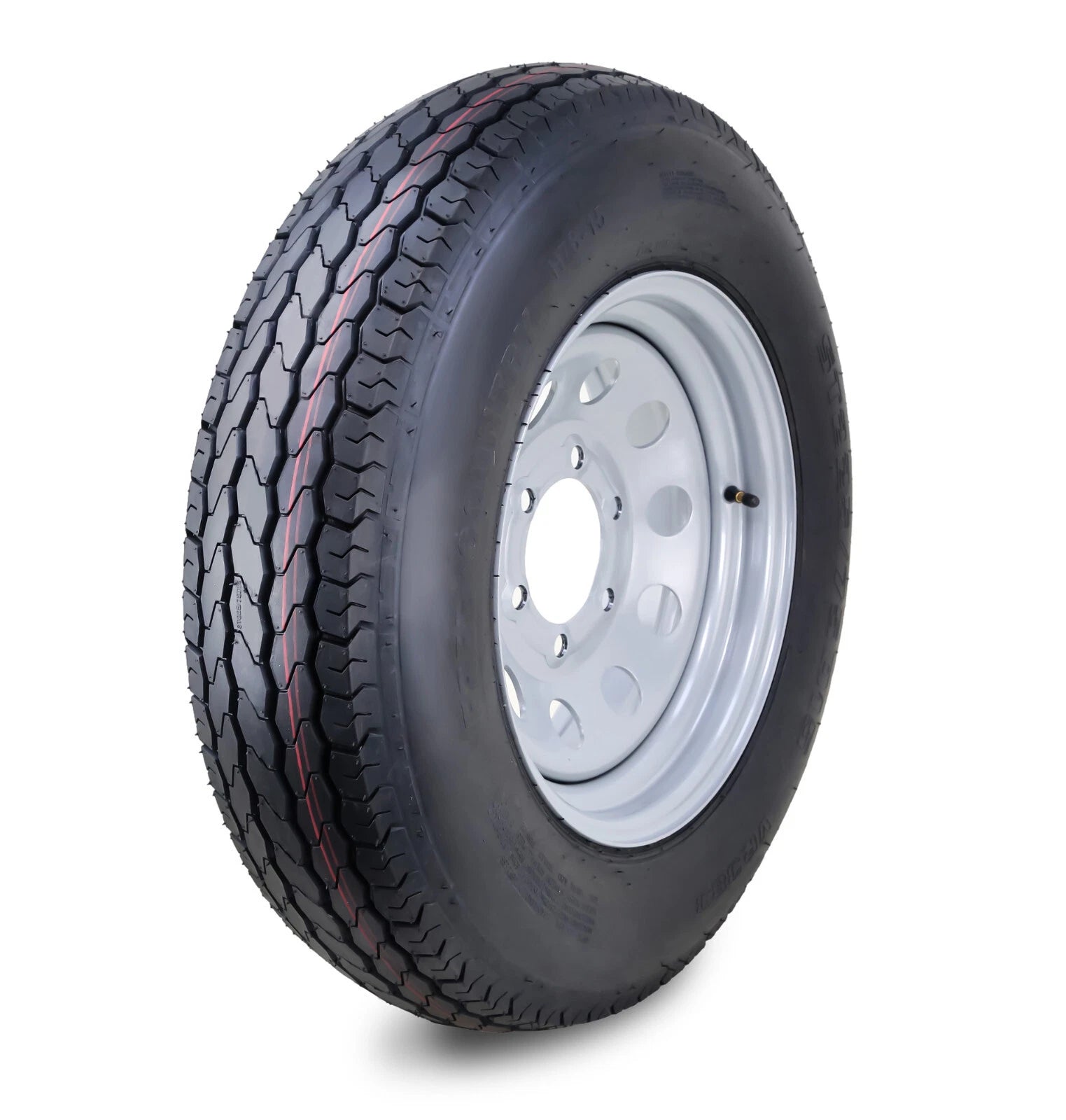 Free Country ST225/75D15 Trailer Tire Rim 8-Ply 6 Lug Silver Mod (N/A)