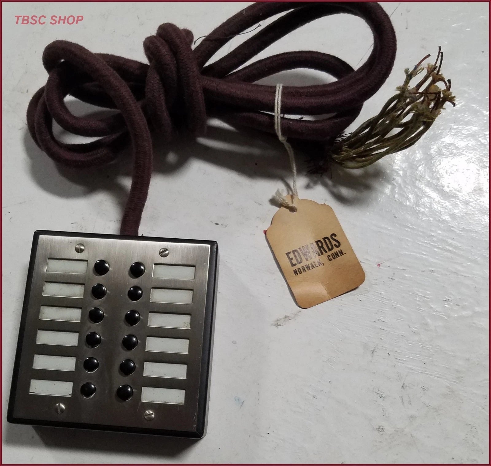 12 Button Hotel Buzzer Ringer Bell for Vintage 1930's Models