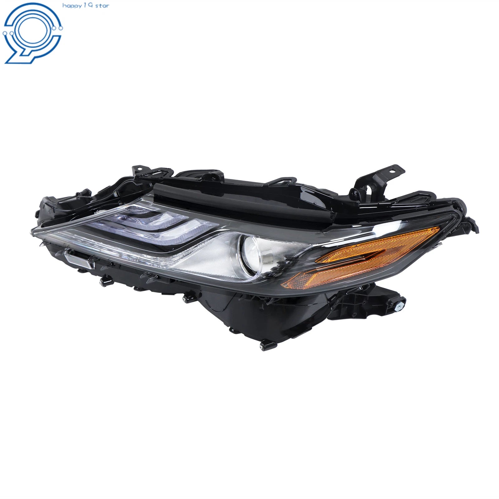 Full LED Headlight Assembly Black for Toyota Camry XSE XLE (2021–2022)