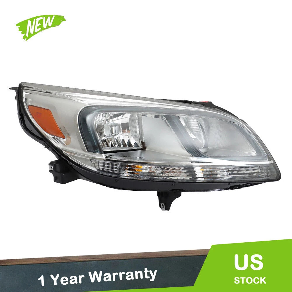 Halogen Headlight Chrome Lamp for Chevy Malibu LS (2013–2016)