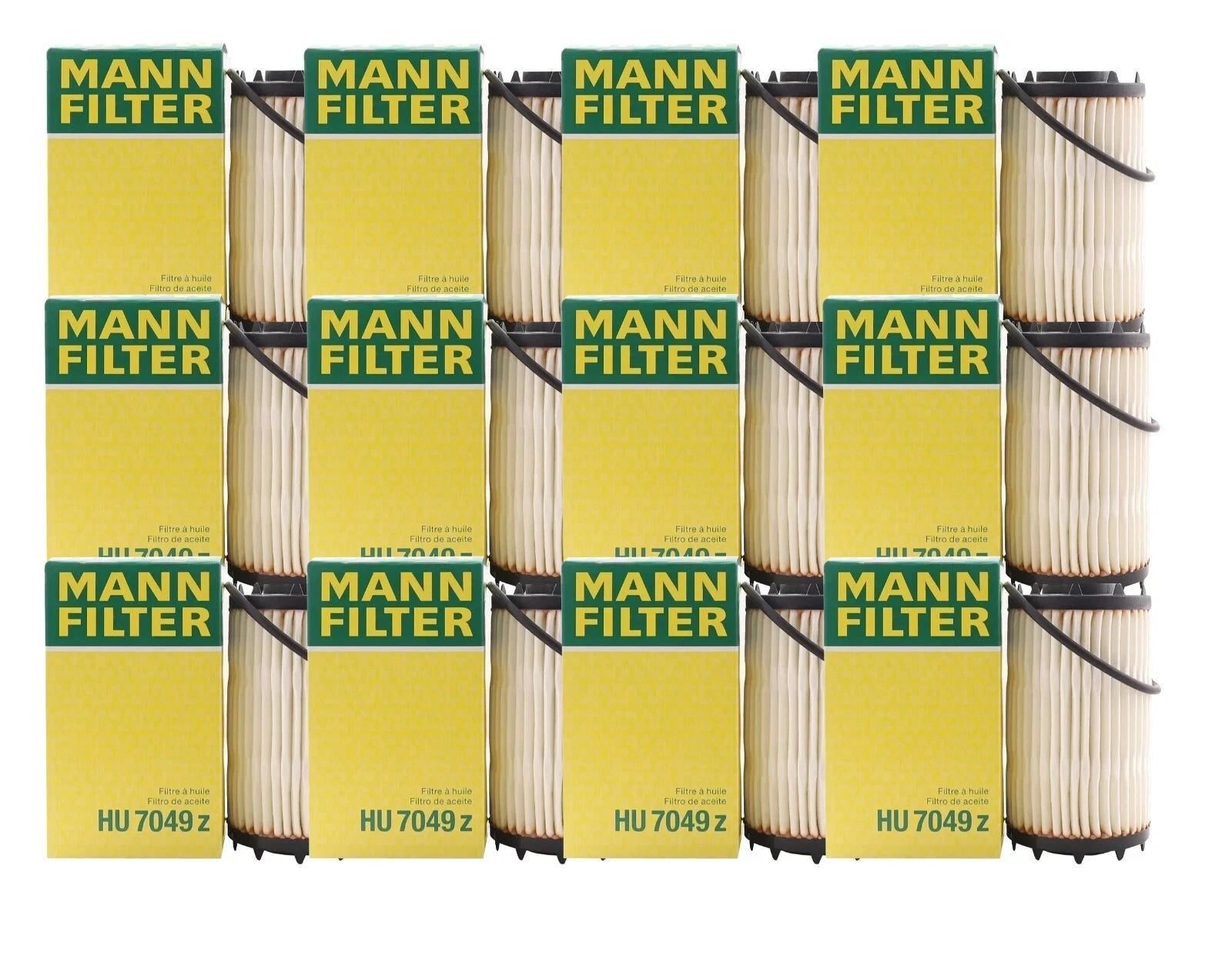 Set of 12 Engine Oil Filters for Audi Porsche Cayenne Macan Panamera