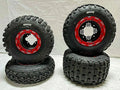 Set of 4 DWT G3 Beadlock Rims with Maxxis Razr Plus MX Tires for Yamaha YFZ450 (2004–2023)