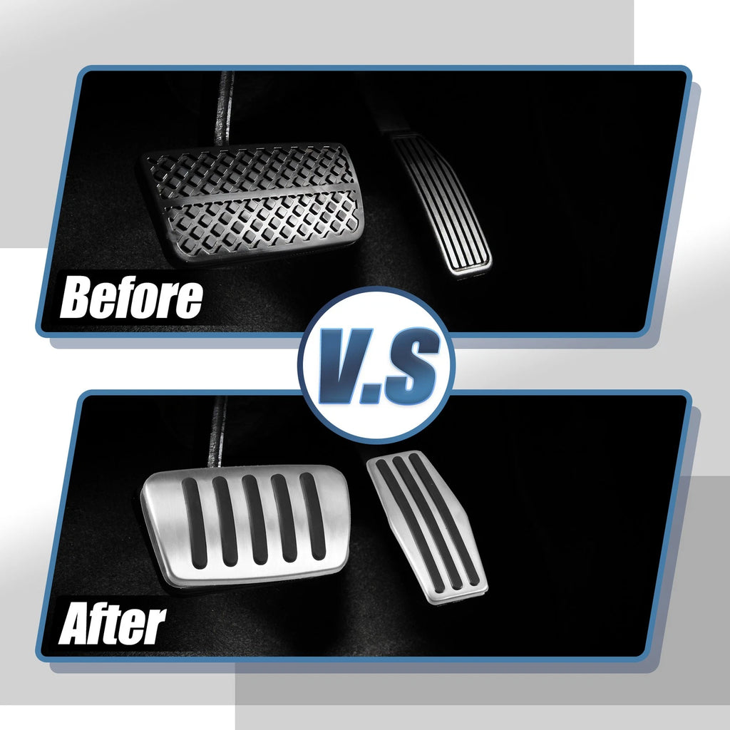 2 Pcs Brake Gas Accelerator Pedal Covers for Cadillac Buick 