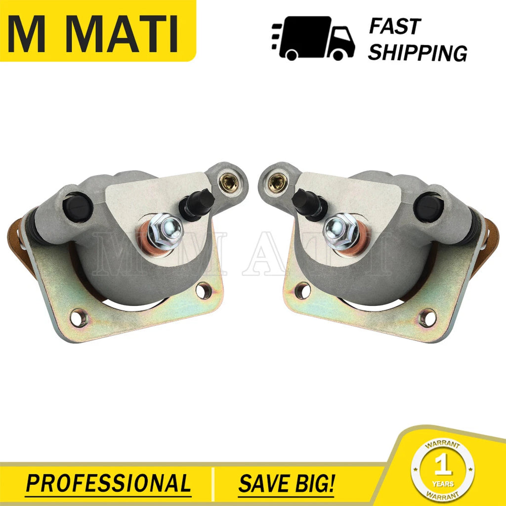Set of 2 Rear Brake Calipers w/Pads for Polaris Ranger 700 6x6 EFI (2006–2009)