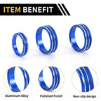 Air Conditioner Switch Knob Cover Ring for Ford F-150 (2015–2023) Blue