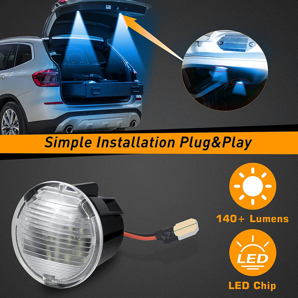 Ice Blue Rear Cargo Area Lights for Jeep Dodge (2005–2020)