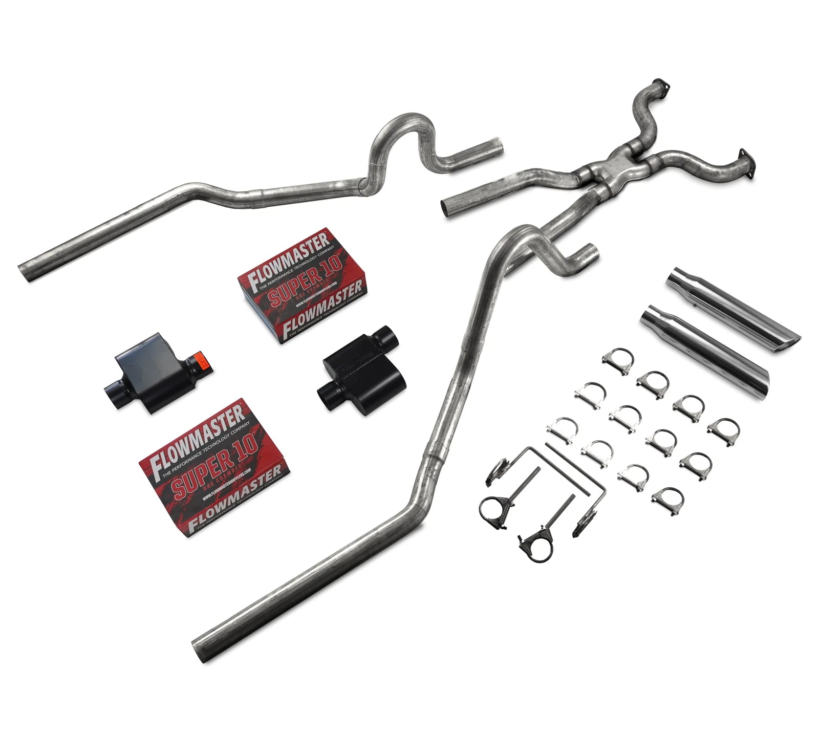 2.5" Dual Exhaust for Ford Crown Victoria P71 (2004–2011) Flowmaster Super 10