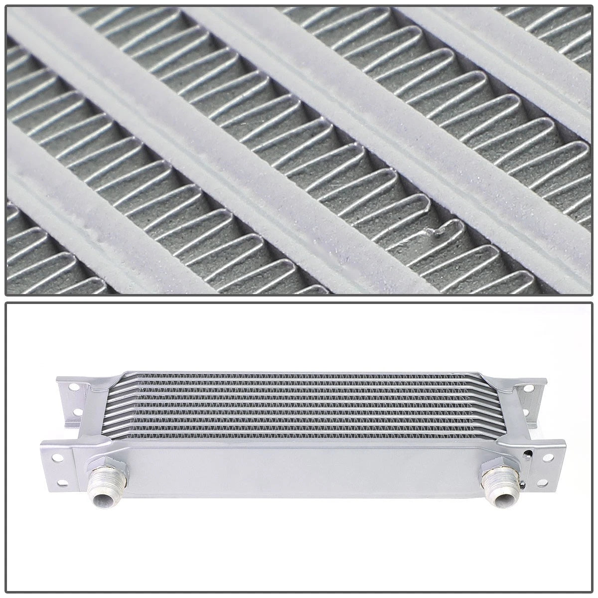 10-Row T6061 Aluminum Transmission/Coolant/Engine Oil Cooler