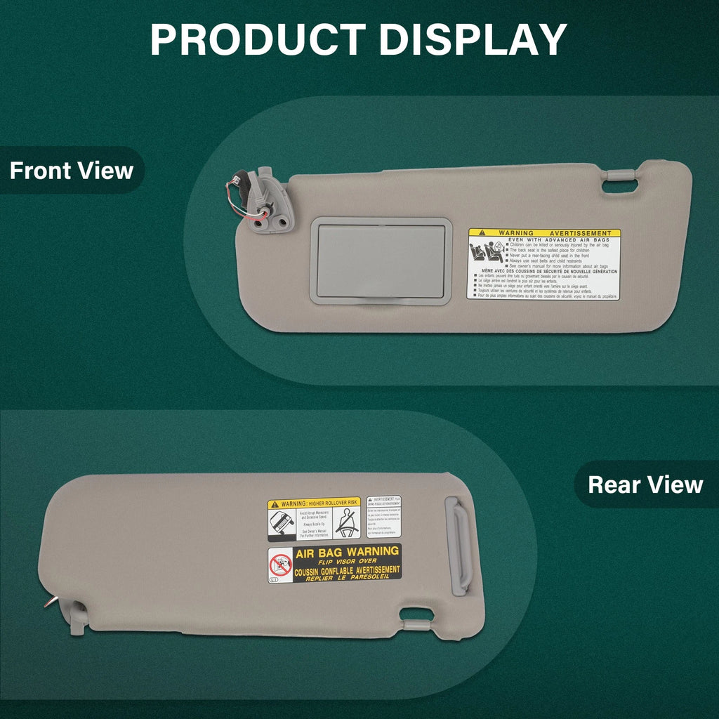 Driver Side Sun Visor for Hyundai Sonata GL 2008