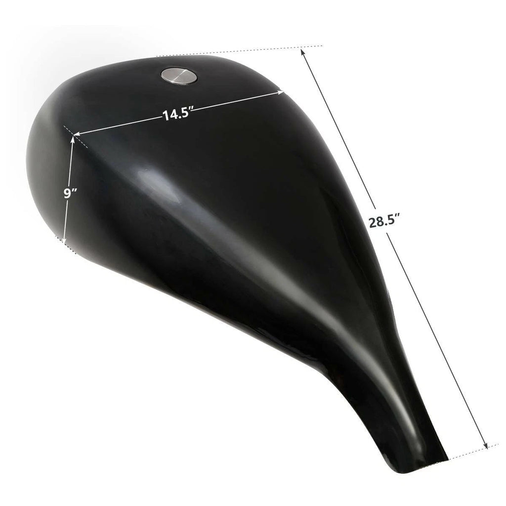 5" Extended Fuel Gas Tank for Harley Touring FL (Fit 4.7 Gallon)