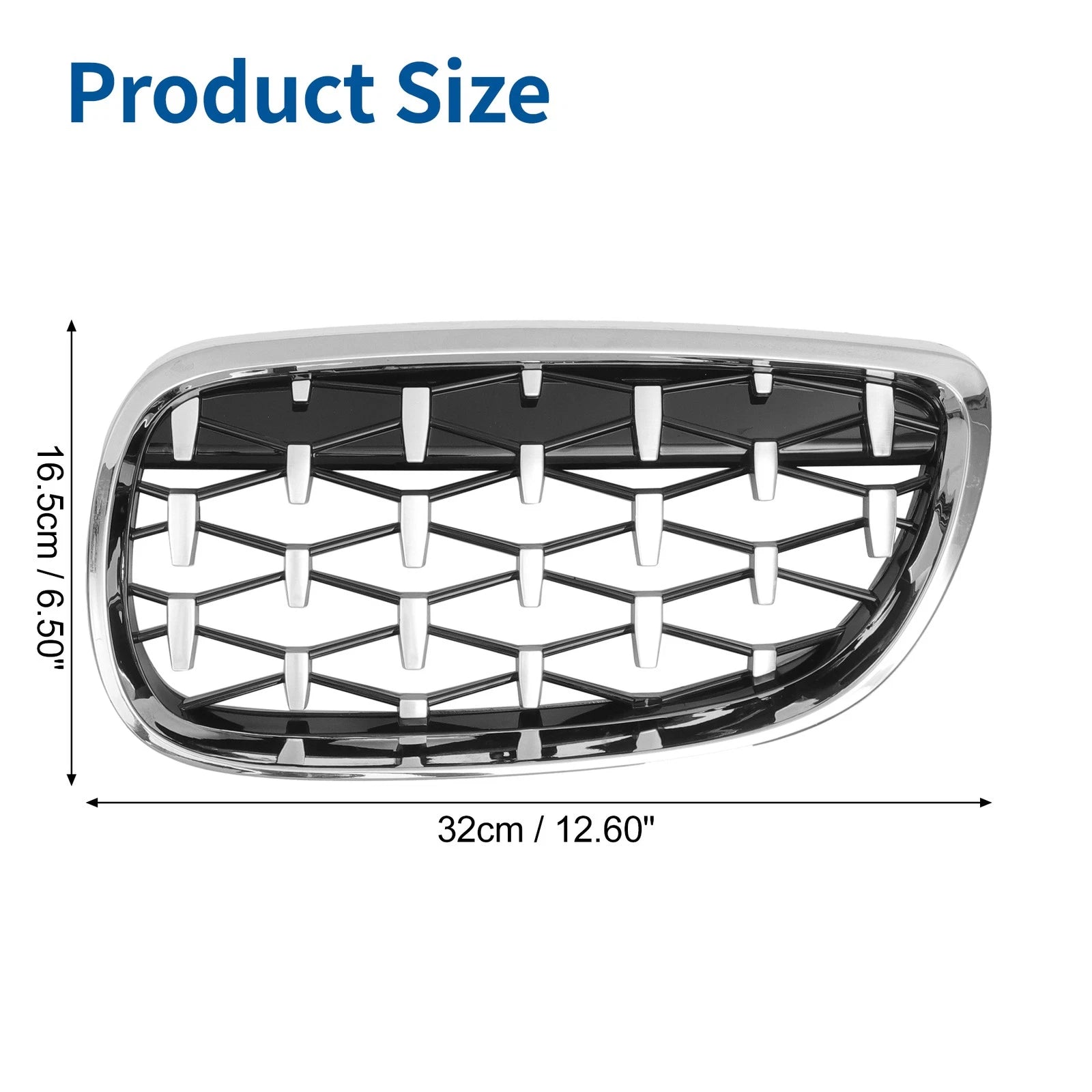 Set of 2 Front Hood Bumper Grille for BMW 328xi M3 335xi 328i (2007–2013)