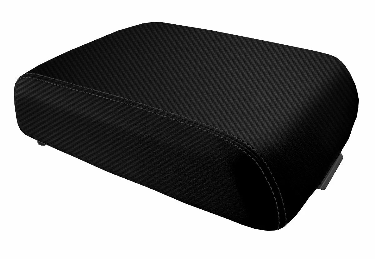 Carbon Fiber Console Lid Bucket Seat Cover for Ford F250 (1999–2010)