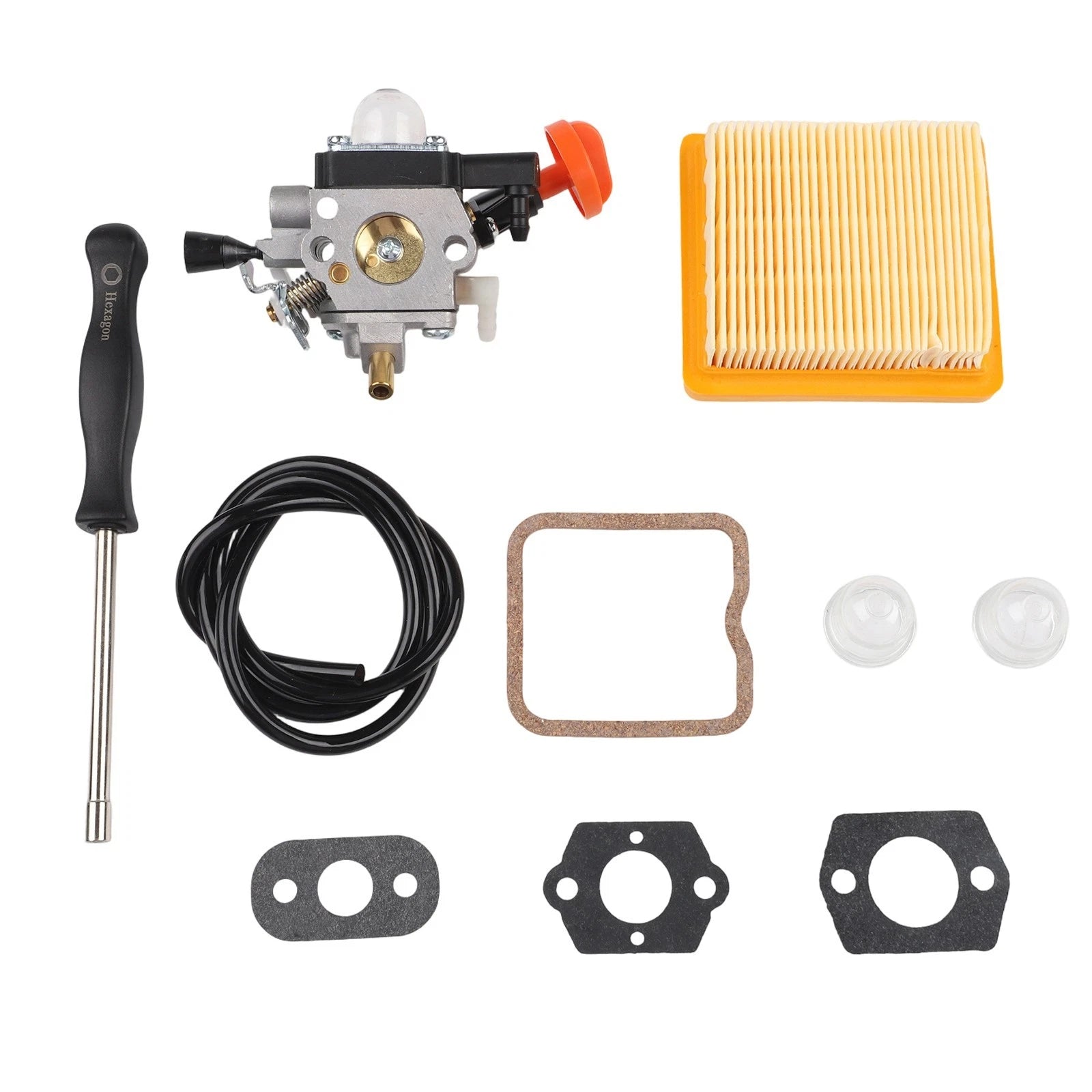 Carburetor Replacement Kit for FS131 FS311 KM131 (with Air Filter & Gaskets)