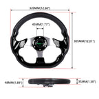 320mm Black Steering Wheel for EZGO TXT RXV Yamaha Club Car