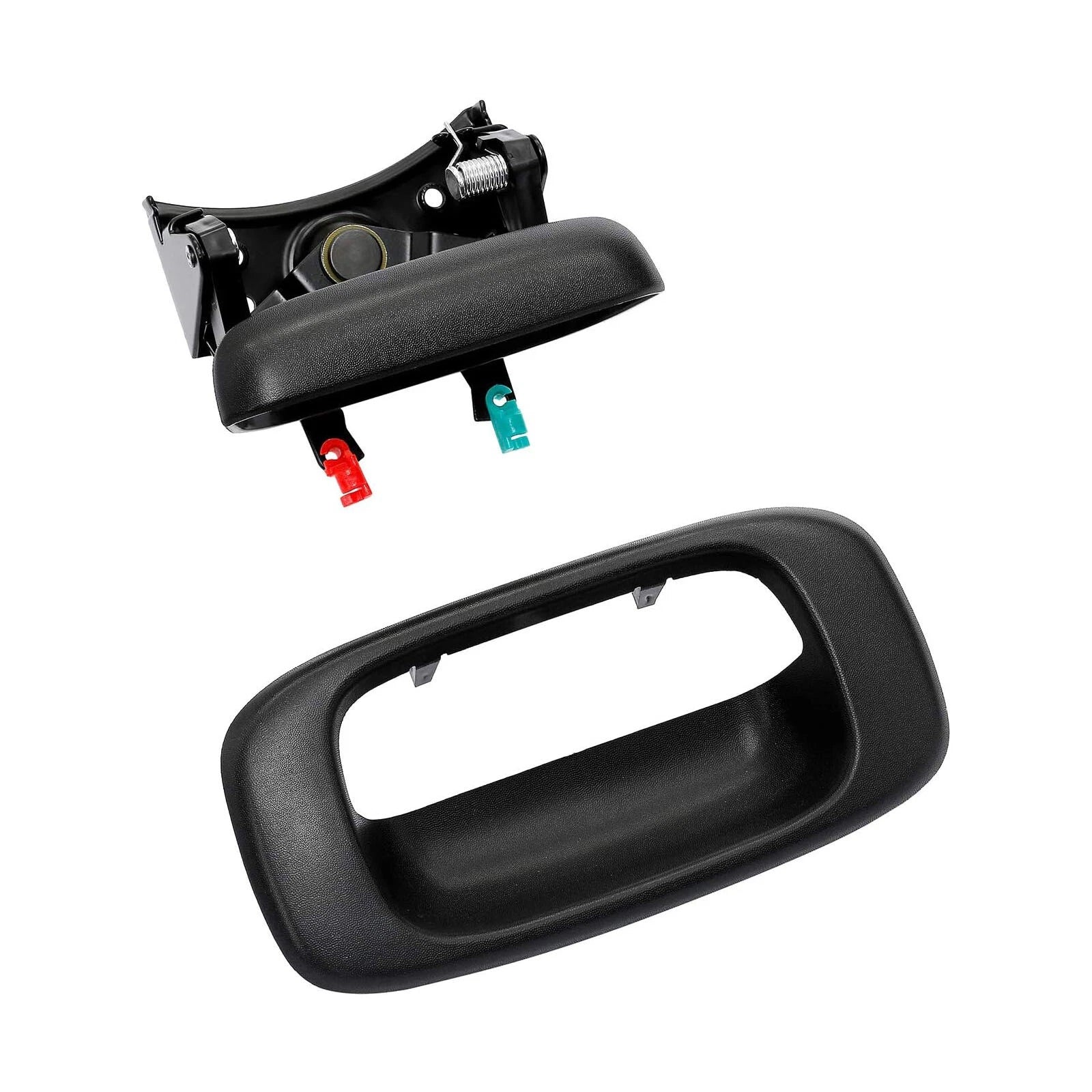 2X Tailgate Latch Handle & Bezel for Chevrolet Silverado 1500 GMC Sierra 1500 (2014-2019)