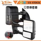 Pair Power Heated Turn Signal Towing Mirrors for Ford F250-F550 (2008–2016)