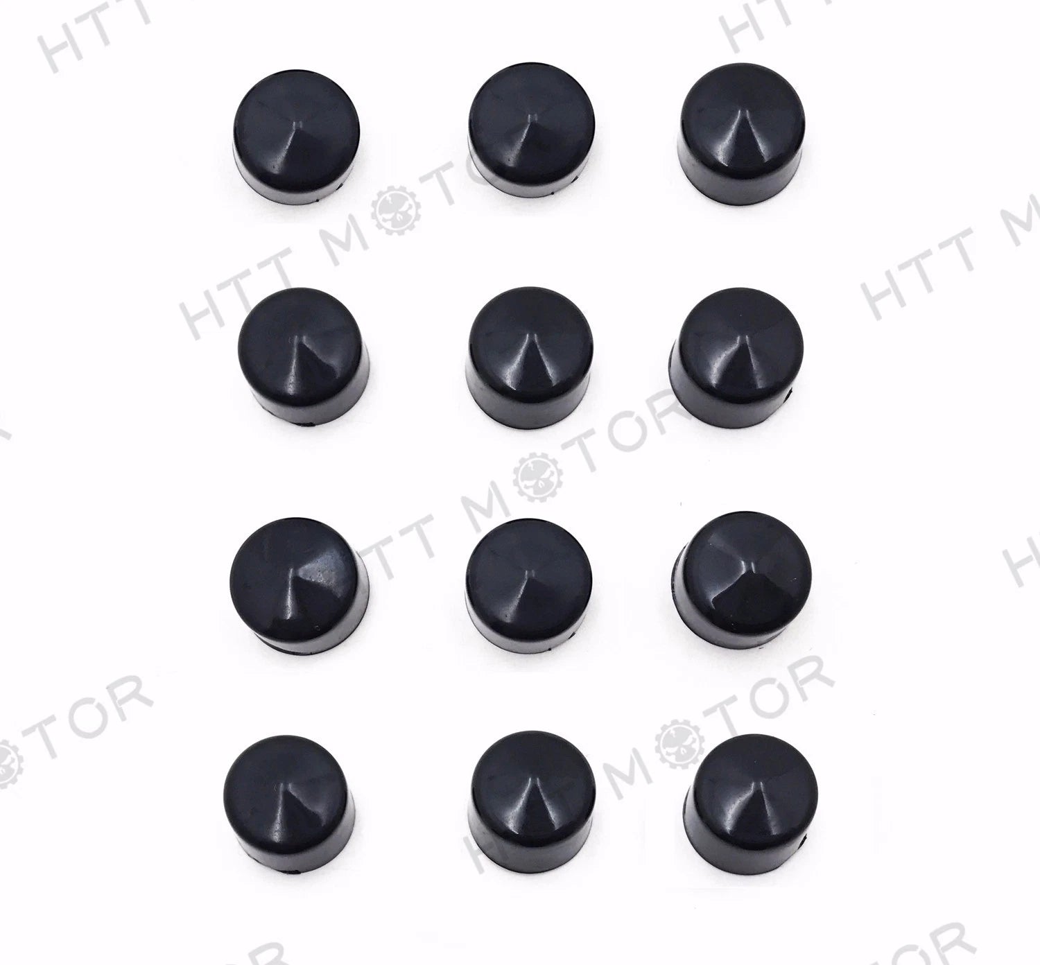 12 Piece Black Cap Dress Kit for Harley Softail & Dyna (1999–2006)