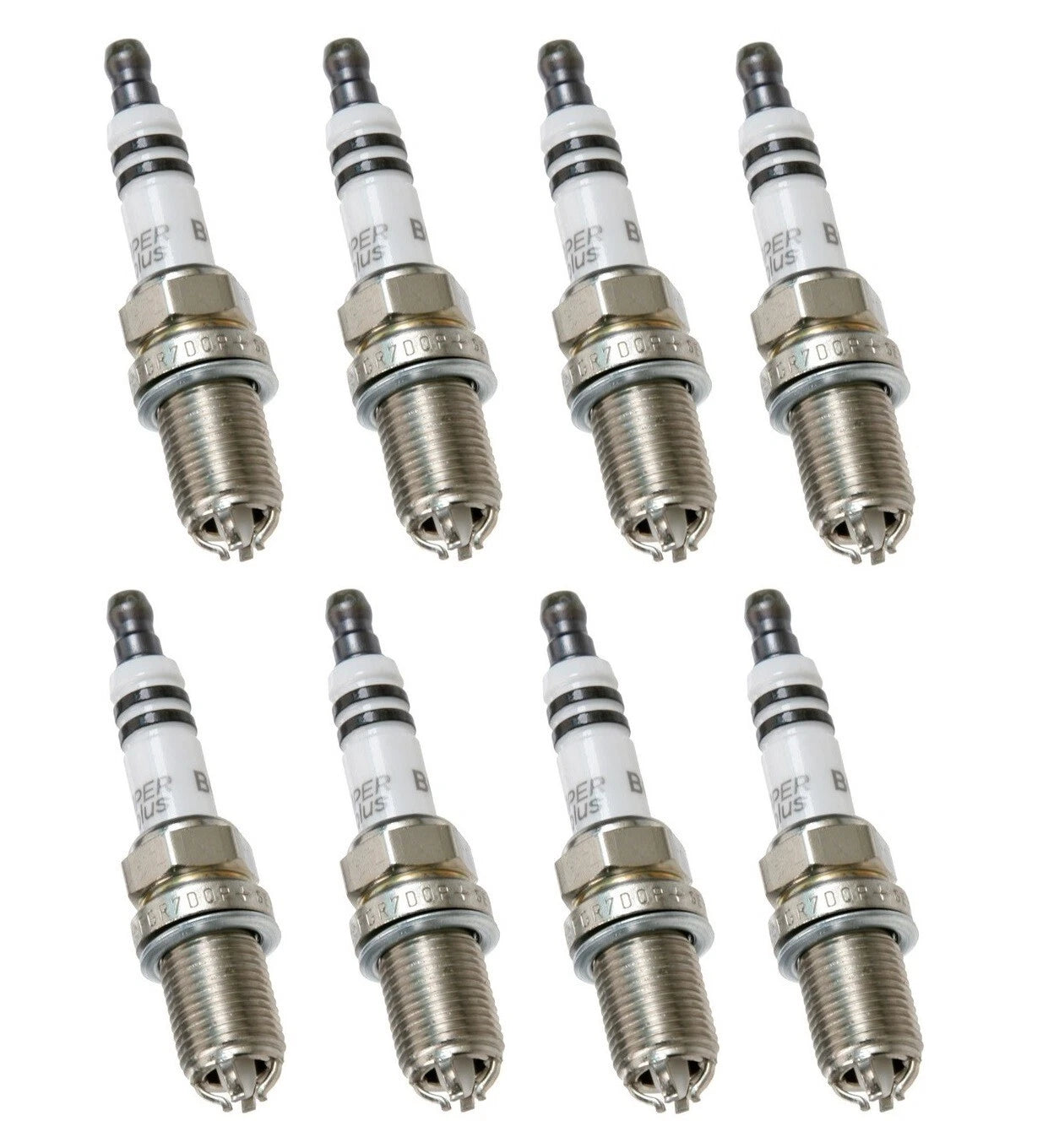 Set of 8 Spark Plugs for BMW E34 E39 525i X5 (Bosch Platinum+4)