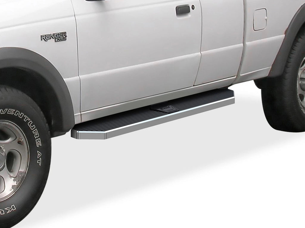 Set of 2 Polished 6" Side Step Bars for Ford Ranger Super Cab (1999–2011)