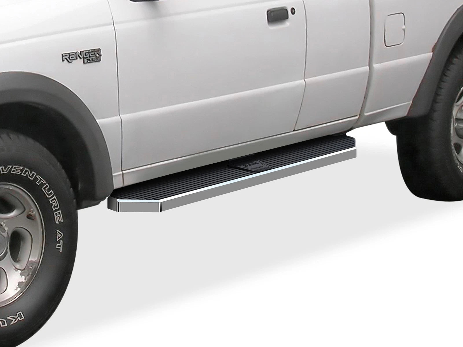 Set of 2 Polished 6" Side Step Bars for Ford Ranger Super Cab (1999–2011)