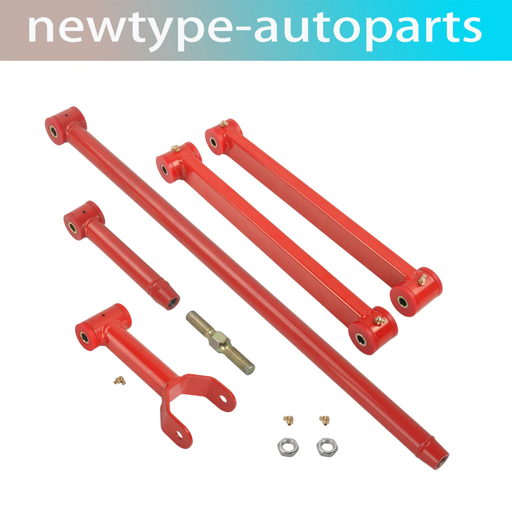4X Rear Upper & Lower Control Arm & Track Bar Kit for Ford Mustang (2005–2010)