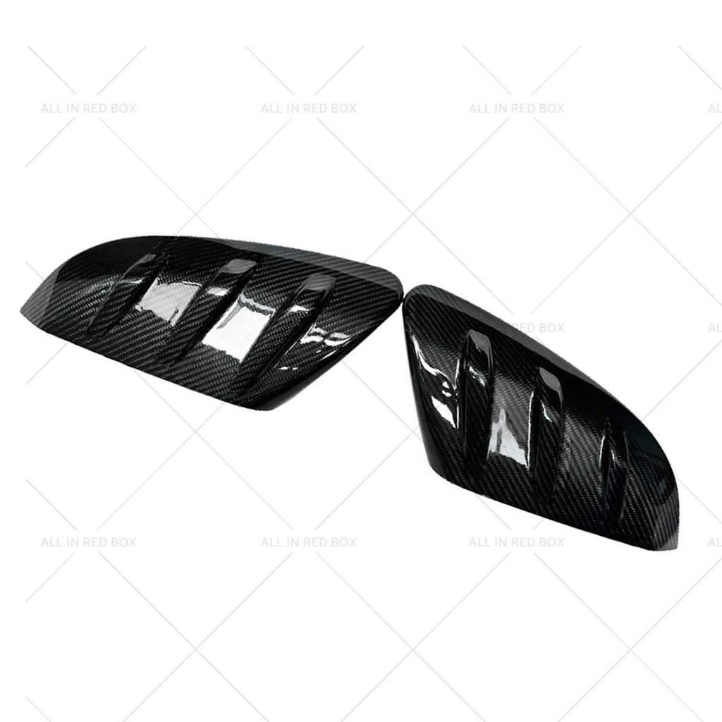 2X Carbon Fiber Side Mirror Cover Caps for Honda Civic (2016–2021)