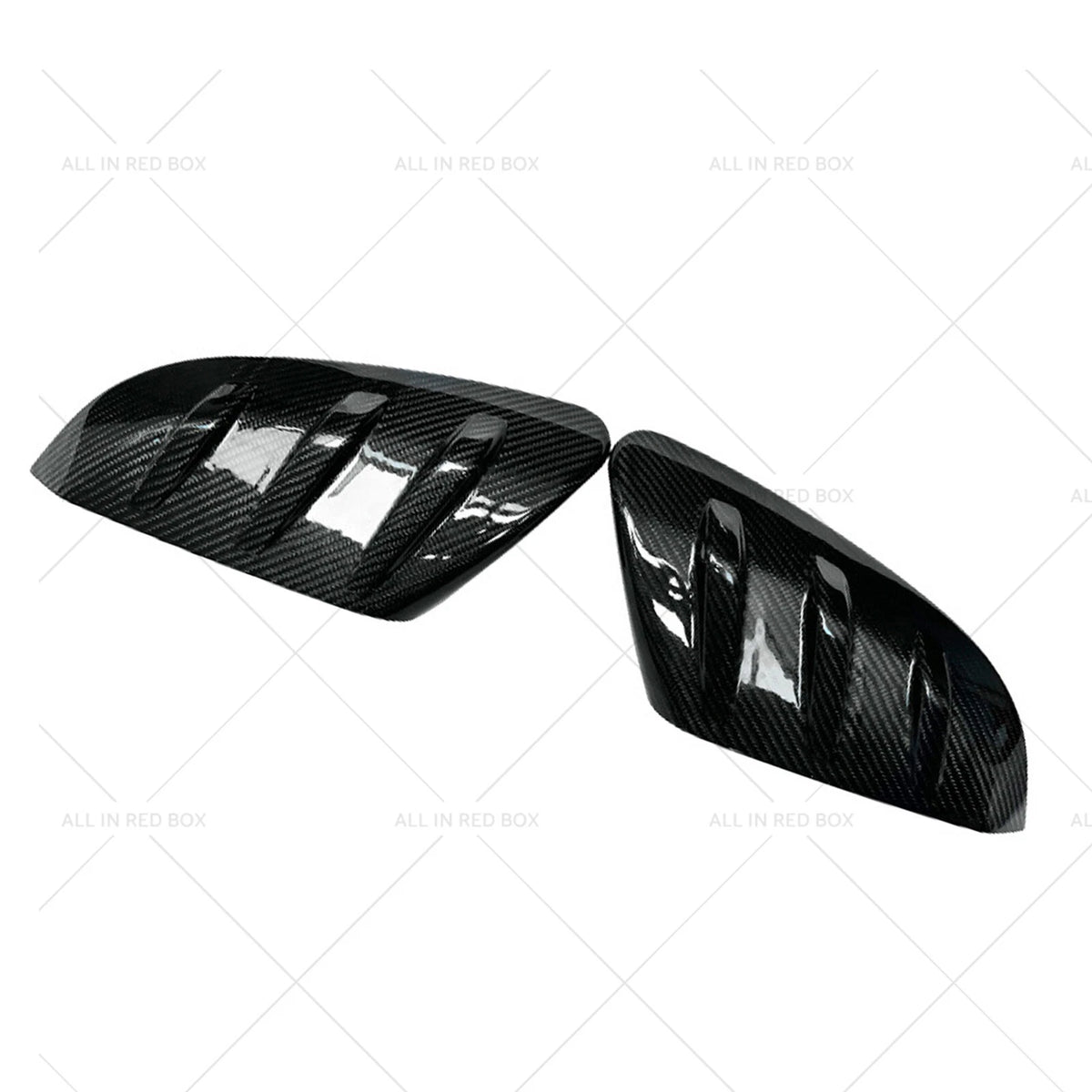 2X Carbon Fiber Side Mirror Cover Caps for Honda Civic (2016–2021)