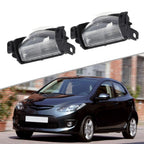 2 x License Plate Light Rear Bumper Cover for Mazda 3 (2009���2013)