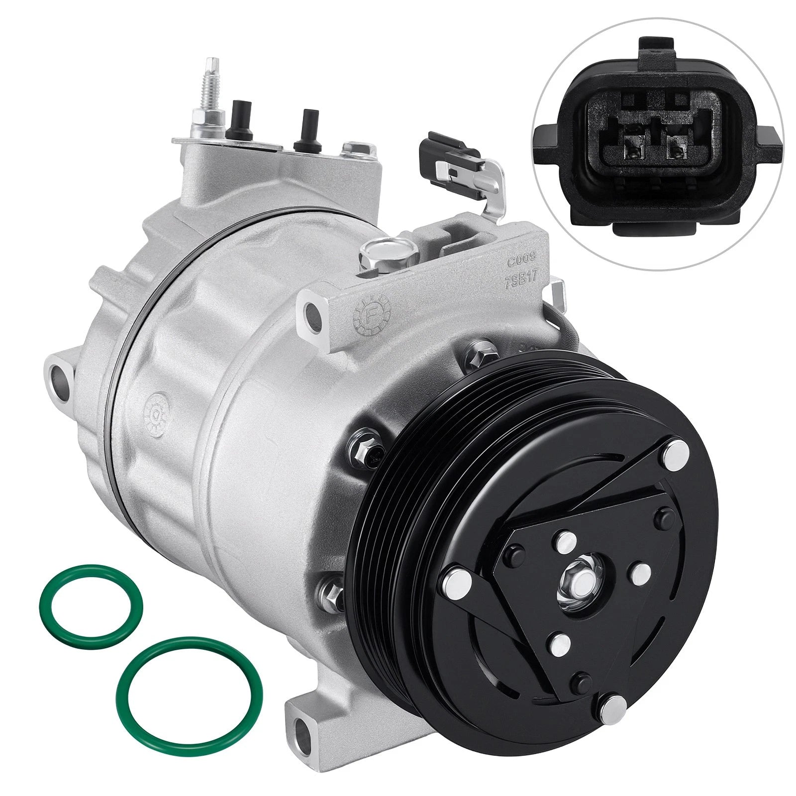 A/C Compressor w/ Clutch for Nissan Sentra (2007–2013) 2.0L 1.8L 7SB17U