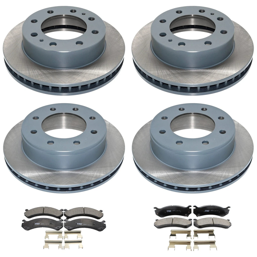 DuraGo Disc Brake Rotors & TRW Metallic Pad Kit for Sierra 1500 2500 HD (2014–2019)