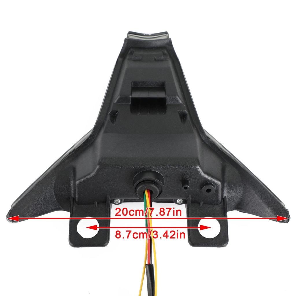 Integrated Tail Light Turn Signal for Kawasaki Ninja ZX10R Z1000 (2013–2022) Black