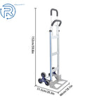 2 in 1 Aluminum Stair Climber Hand Truck for Heavy Duty Use