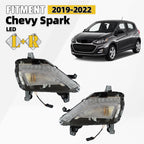 Front LED Fog Lights for Chevy Spark (2019–2022) Left+Right