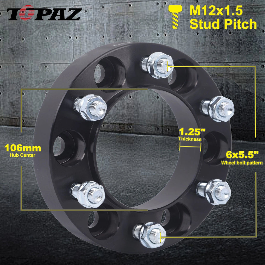 Set of 4 Hubcentric Wheel Spacers for Toyota Tacoma 4Runner Tundra