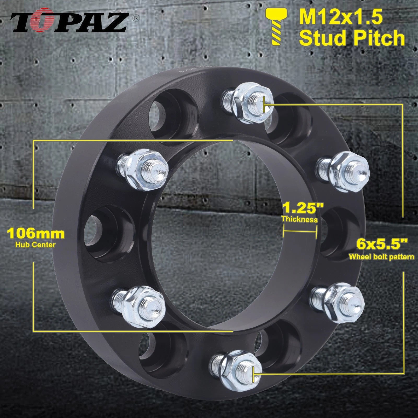 Set of 4 Hubcentric Wheel Spacers for Toyota Tacoma 4Runner Tundra