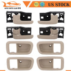 Set of 4 Inside Door Handles & Bezels for Toyota Tundra (2007–2021)