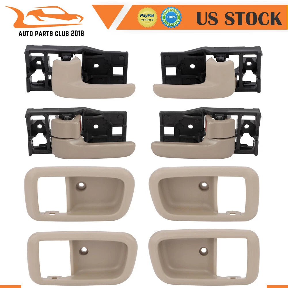 Set of 4 Inside Door Handles & Bezels for Toyota Tundra (2007–2021)
