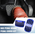 2pcs Gas Pedal Brake Pad Cover for Toyota C-HR (2016–2018) Blue 745065758670
