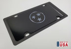 Metal License Plate Tag Rear for Daytona Tennessee State Flag Stainless (2016–2026)