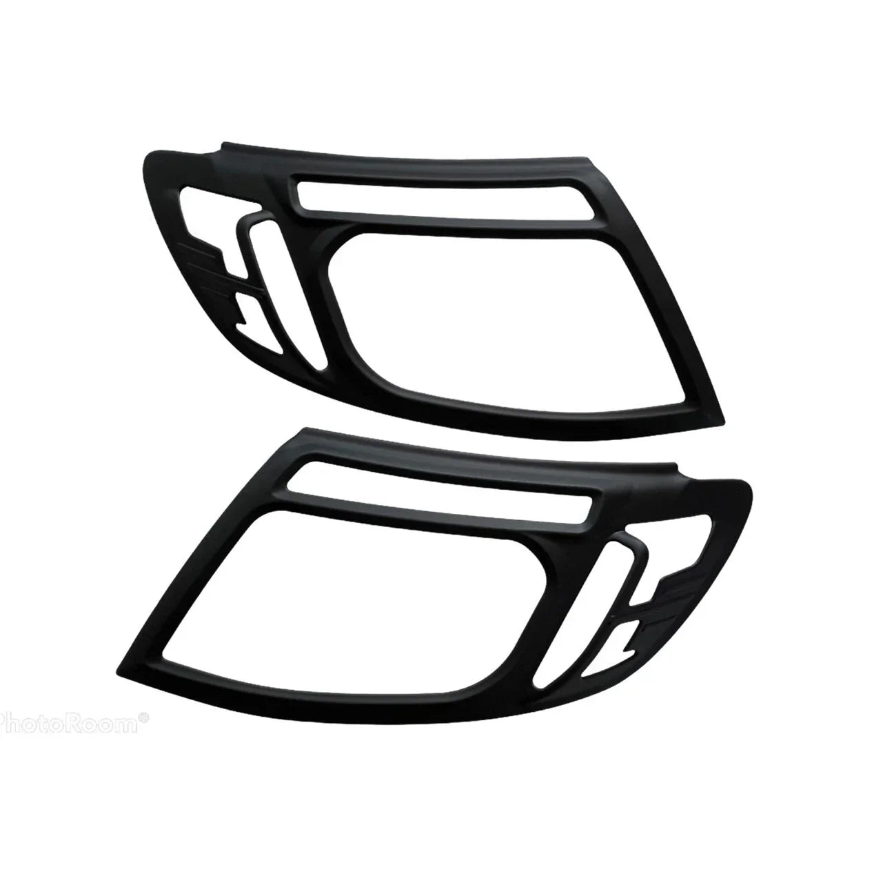 Matte Black Headlight Taillight Lamp Covers for Ford Ranger PX T6 (2011-2015)