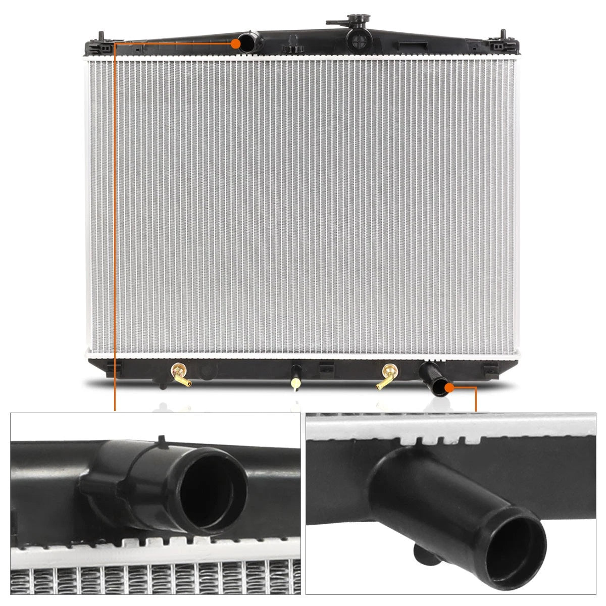 Set of 2 Front Bumper Air Ducts for Chevy Silverado 1500 SS (2003–2007)