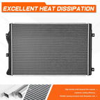 Aluminum Core Cooling Radiator for VW Beetle CC Eos GTI 2011–2017