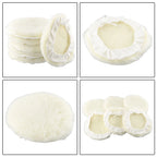 Set of 6 Lambs Wool Buffing Wheel Pads for Car Polisher (7 Inch)