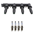 Set of 4 Hitachi Ignition Coils & Bosch Double Iridium Spark Plugs for Cruze (2011–2016)